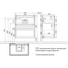 Тумба LEMARK BUNO 60 см под раковину, подвесная/напольная, 2 ящика, белый глянец LM04B60T