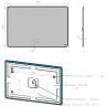 Зеркало LEMARK MIOBLACK 120х80 см с интерьерной подсветкой, с подогревом LM120ZM-black